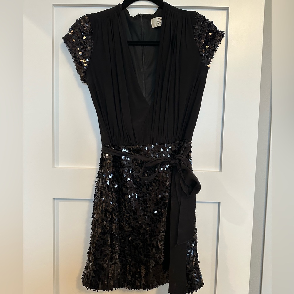 Mark and James by Badgley Mishka black sequin dress